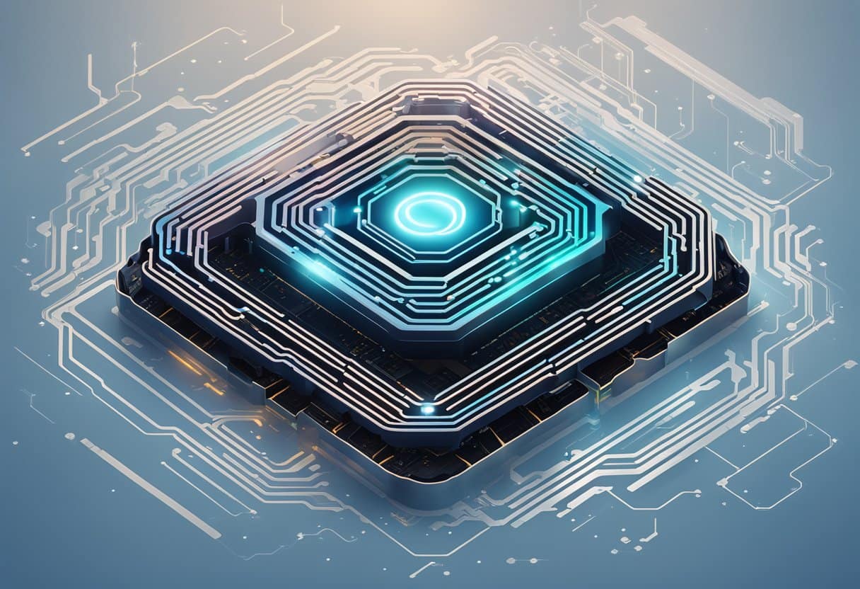 Opus AI Unveiled: The Future of Creative Artificial Intelligence 3 Opus AI logo surrounded by glowing data streams and circuitry, emanating a sense of intelligence and innovation